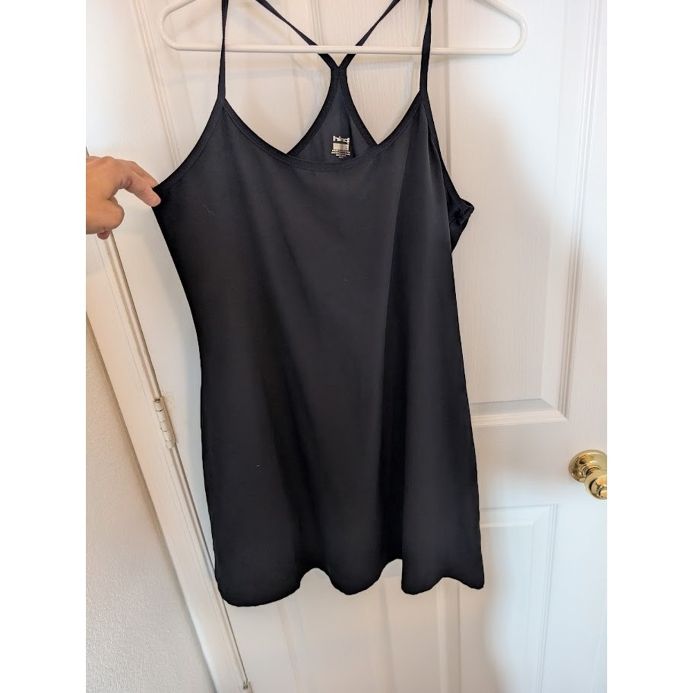 HIND Black Athletic Dress Racerback Activewear Sleeveless Size‎ L